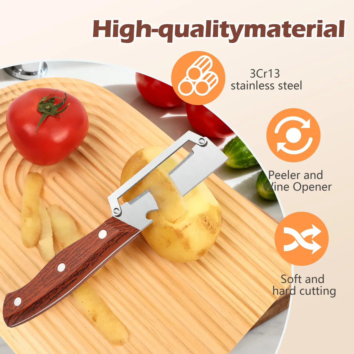 Multi-Functional Vegetable Peeler for Kitchen (2 Pcs)